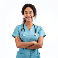 Female nurse portrait adult smile.