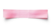 Fabric pink adhesive strip white background accessories accessory.