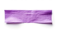 Fabric purple adhesive strip white background accessories rectangle.