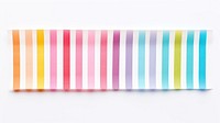 Lines colorful adhesive strip white background rectangle striped.
