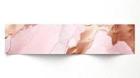 Marble pink gold adhesive strip backgrounds white background rectangle.