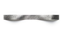 Silver glitter adhesive strip jewelry white background bling-bling.