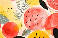 Tropical fruits backgrounds painting plant.