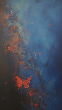 Acrylic paint of butterfly texture leaf backgrounds.