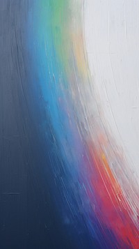 Acrylic paint of rainbow painting texture canvas.