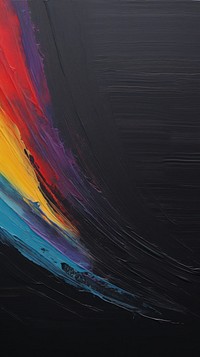 Rainbow painting canvas acrylic paint.