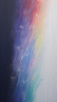 Acrylic paint of rainbow painting texture canvas.