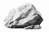Gray stone mineral white rock.