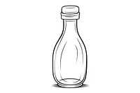 Bottle sketch glass drink.