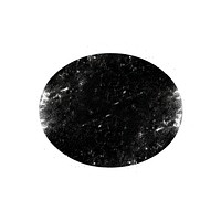 Oval icon shape black space.