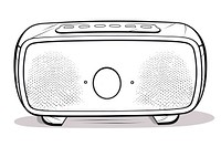 Bluetooth speaker electronics sketch radio.