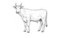 Cow livestock animal mammal.