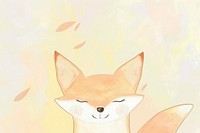 Cute fox illustration backgrounds drawing animal.