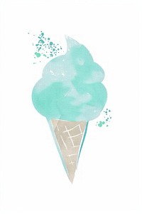 Ice cream cone dessert food cartoon.