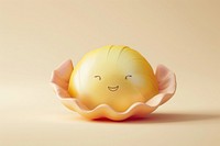 3d Shell cartoon shell egg.