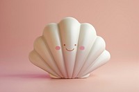3d Shell invertebrate seashell smiling.