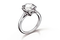 Diamond ring platinum gemstone jewelry.