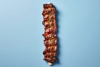 Bacon kebab meat food.