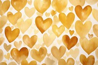 Hearts watercolor background backgrounds yellow gold.