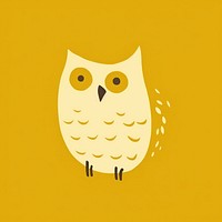 Illustration of a simple owl animal bird wildlife.