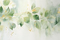 Leave watercolor background painting backgrounds pattern.