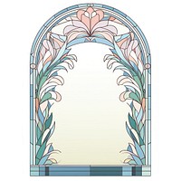 Arch art nouveau Plant architecture glass.