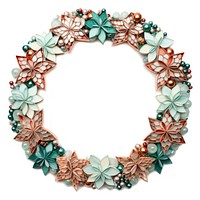 Christmas Wreath with decoration necklace jewelry wreath.