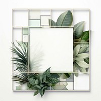 Green plant art backgrounds frame.
