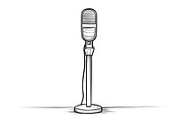 Microphone microphone sketch white.