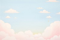 Painting of cloud border backgrounds outdoors nature.