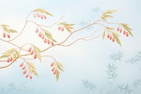 Painting of leafs backgrounds pattern art.