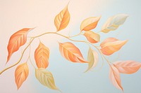 Painting of leafs backgrounds pattern plant.