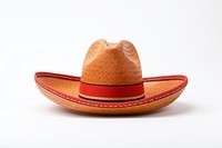 Mexico sombrero white background headwear.