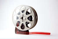 Movie wheel white background technology.