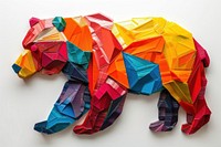 Bear origami art creativity.