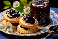 Cookie berry blueberry plate.