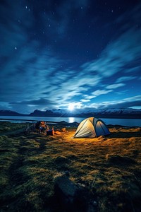 Camping camping night outdoors.