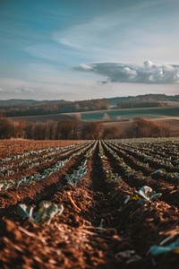 Cabbage farm agriculture landscape.