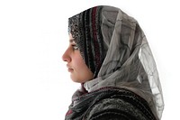 Palestine woman portrait scarf adult.
