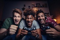 Multiracial curious male friends photography adult happy.