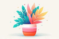 Plant pot leaf creativity flowerpot.
