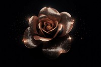 Rose shape sparkle light glitter nature flower plant.