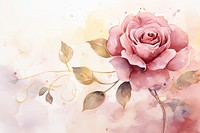 Rose watercolor backgrounds painting pattern.