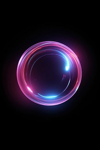 3d render of glowing ball sphere purple light.