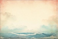 Vintage frame of ocean backgrounds painting outdoors.