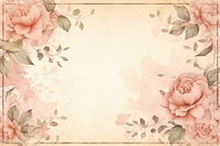 Vintage frame of rose backgrounds pattern flower.