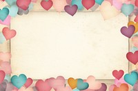 Vintage hearts rectangle frame backgrounds paper celebration.