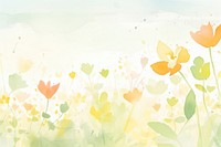 Watercolor flower backgrounds outdoors pattern.