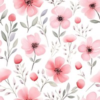 Watercolor flower pattern backgrounds petal.
