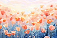 Flower field backgrounds abstract painting.